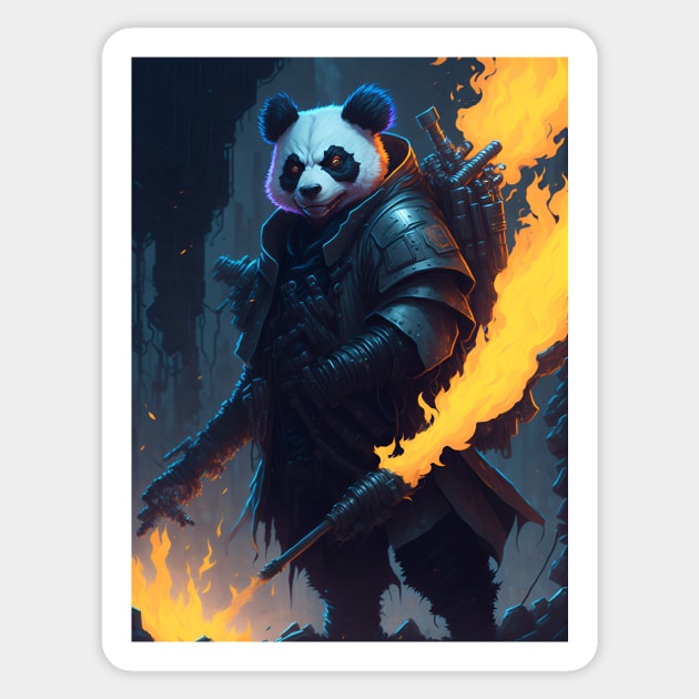 Pandamonium Blaze Sticker by star trek fanart and more